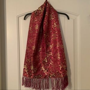 Authentic Chinese Scarf - Pink Magenta